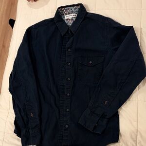 Uniqlo x ines de la fressange navy blue shirt